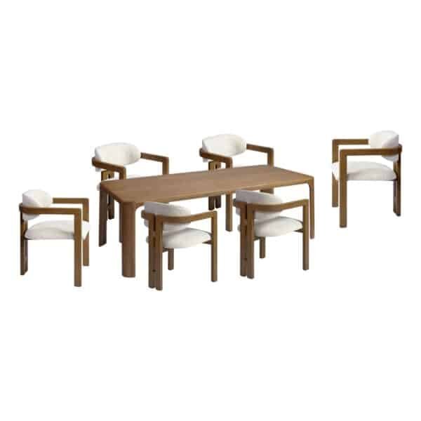 Set de mesa de comedor y sillas