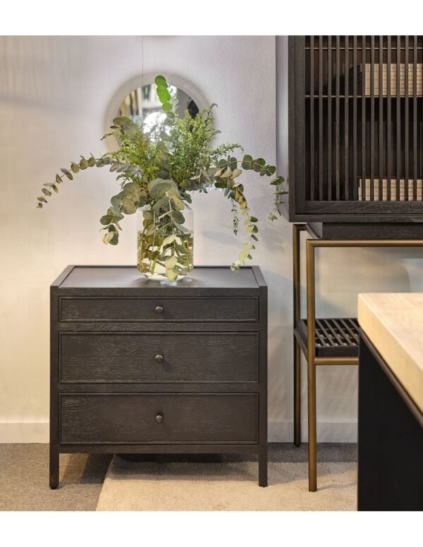 Bedside Wooden Table (Black) - Image 3