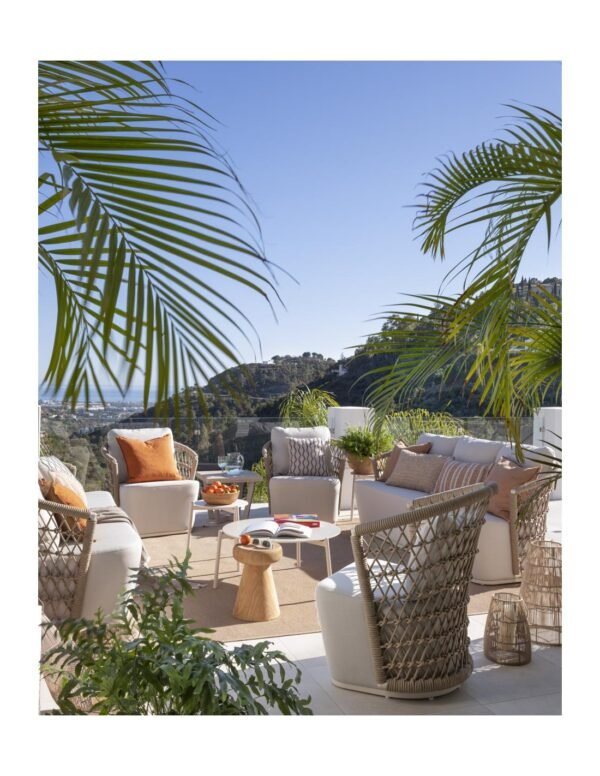 Exterior sofa 3 sits with rope and aluminium structure - Imagen 5