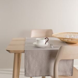 Sunshine Linen Table Runner, Ash