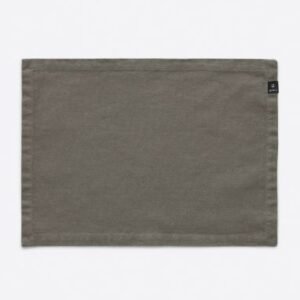 Weekday Half-Linen Placemat, Charcoal