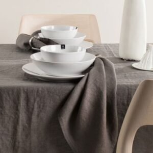 Sunshine Linen Napkins, Charcoal (Set of 4)