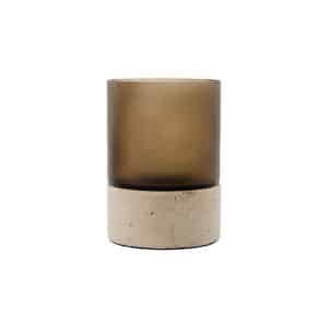 Rivo Candle Holder, Brown (Small)