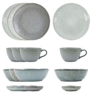 Rustic Brunch Set, Grey/Blue