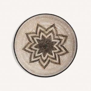 Rattan Decorative Dish, Beige
