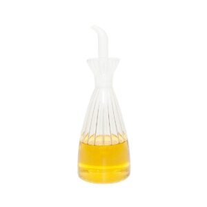 Stripes Glass Oil Bottle, 500 ml