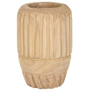 Carved Paulownia Vase (Tall)
