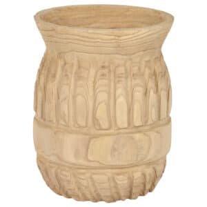 Carved Paulownia Vase (Medium)